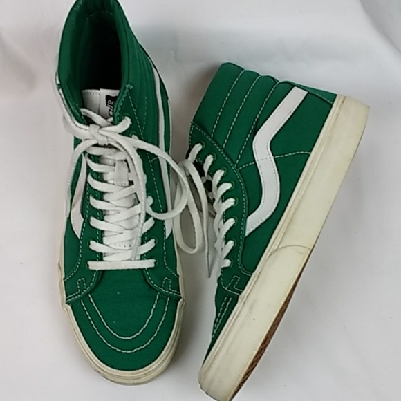 green high top vans womens